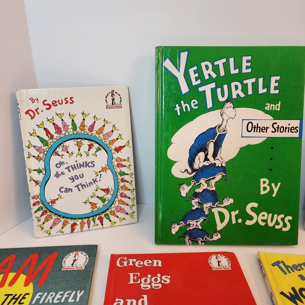 Dr. Seuss Childrens Books Multicolor Hardcover Beginner Reader Lot of 7 Kids - Picture 2 of 7